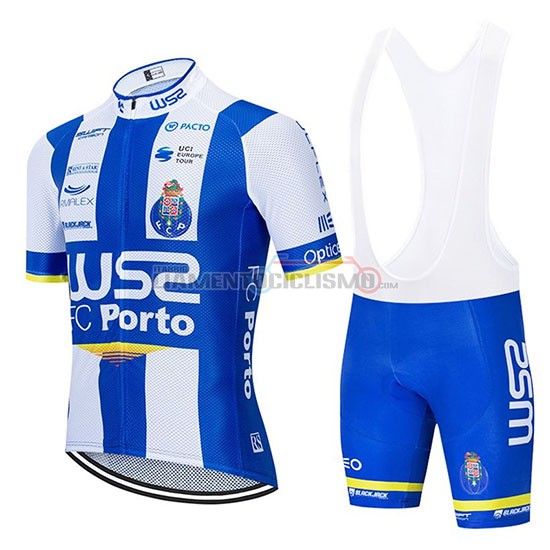 Abbigliamento Ciclismo W52-FC Porto Manica Corta 2020 Bianco Blu